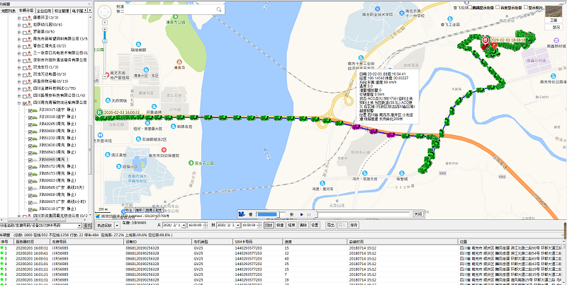 車輛軌跡路線圖